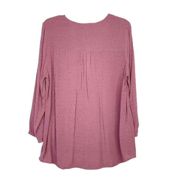 Stitch Fix l Les Serein Swiss Dot Detail Blouse, Large - Picture 8 of 9